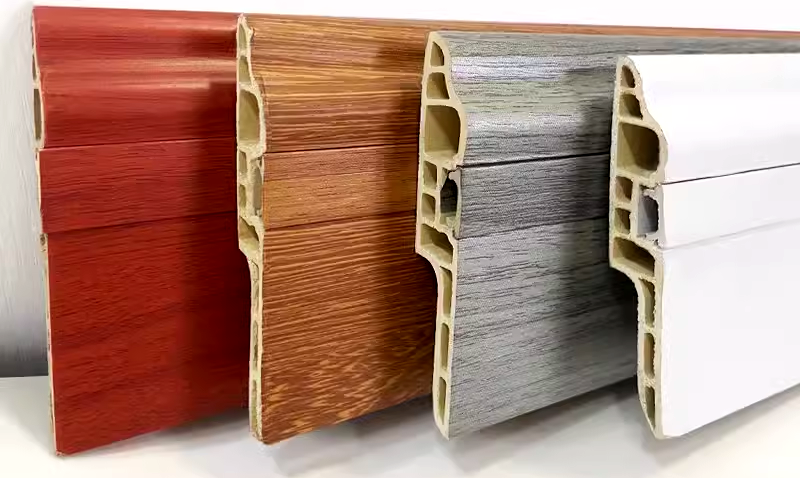 Efficient and environmentally friendly! Sure Plastic Machinery's PVC skirt board production line seizes the overseas 10+ billion market blue ocean​