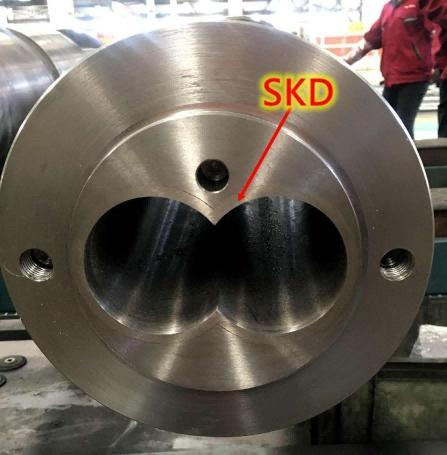 Conical twin-screw extruder with CE certificate