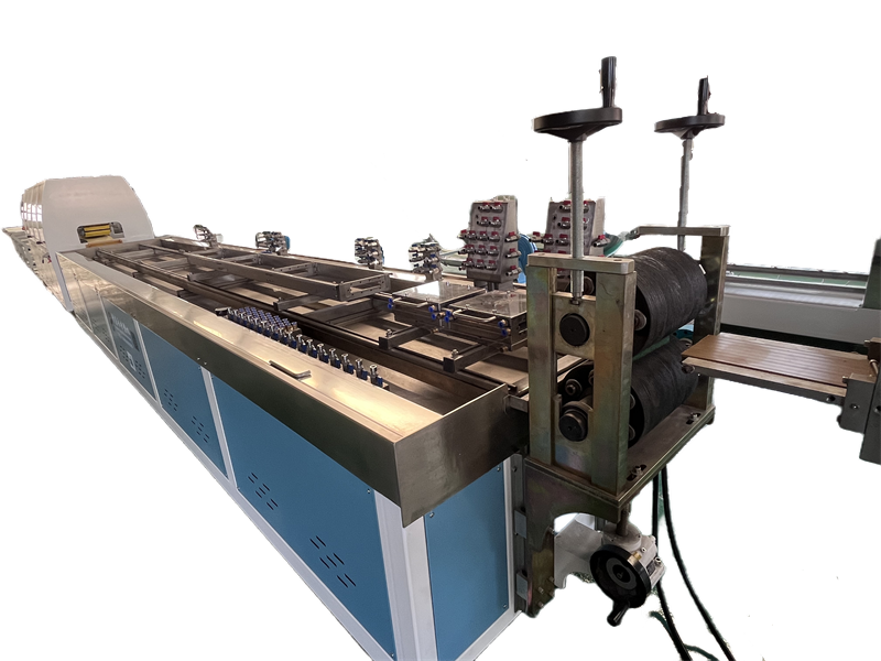 Embossed wood plastic floor equipment