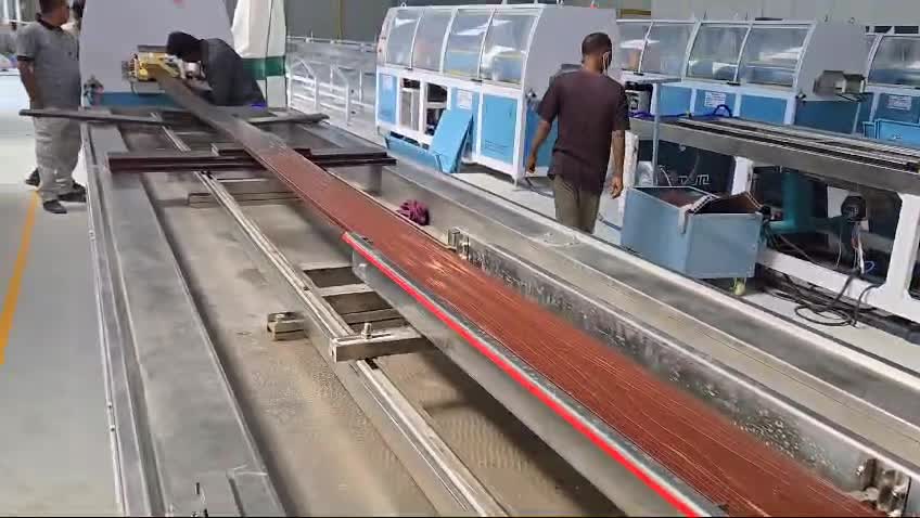 Our Sure WPC equipment has been successfully installed and debugged in the Indian customer's factory
