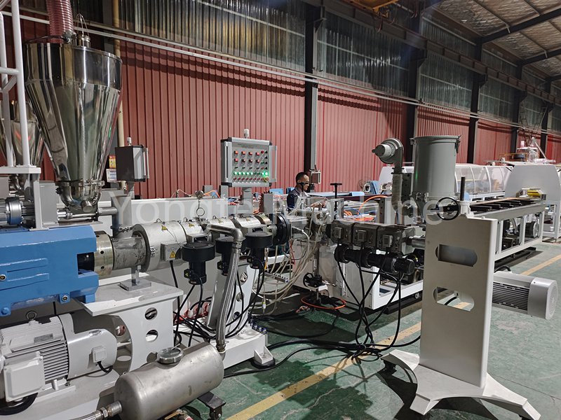 WPC Fasica Board Co Extrusion Machine