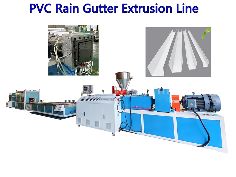 PVC Rain Gutter Extrusion Machine