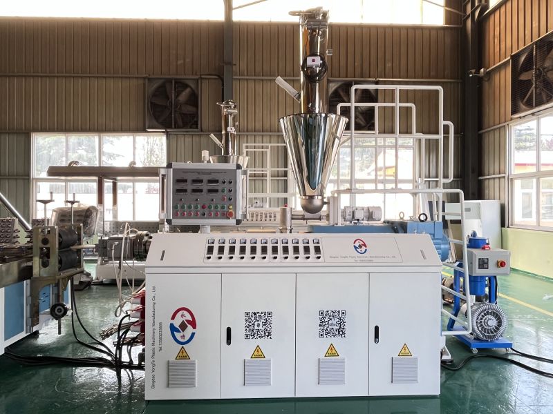 PVC skirt panel making machine