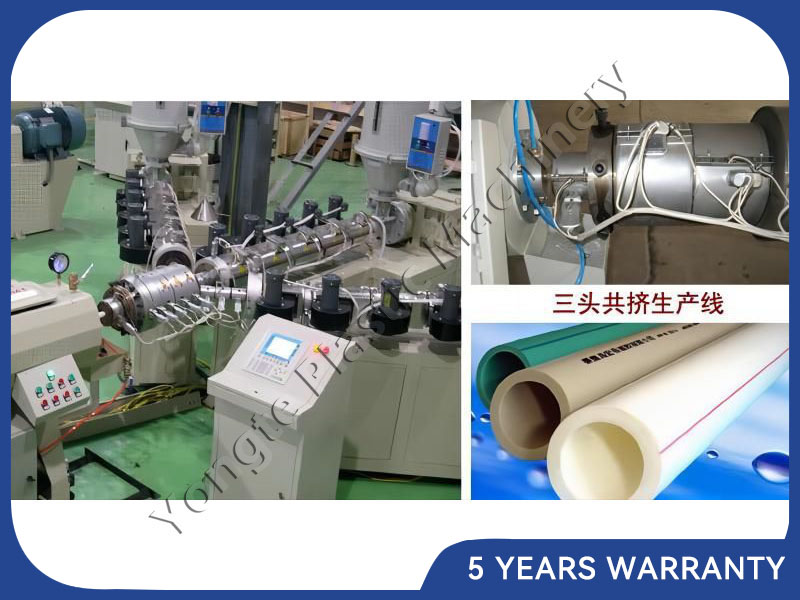 16-63mm Three Layer PPR Hot Water Pipe Extrusion Machine