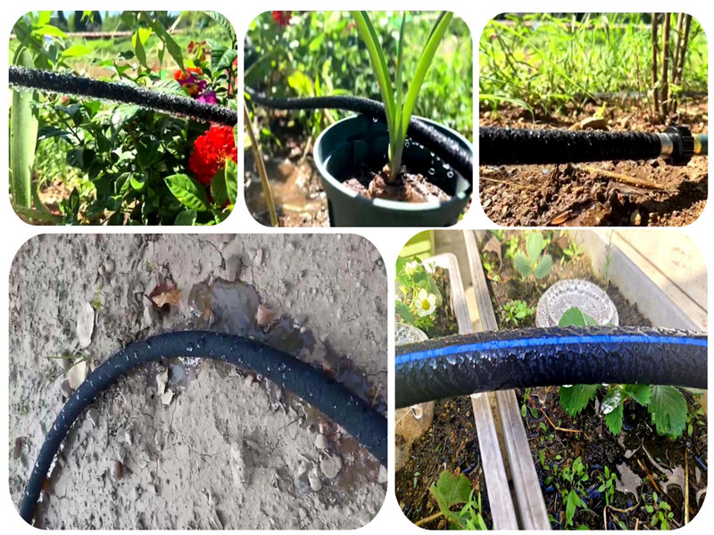 Rubber irrigation hose making machine using recycled rubber tire wastage