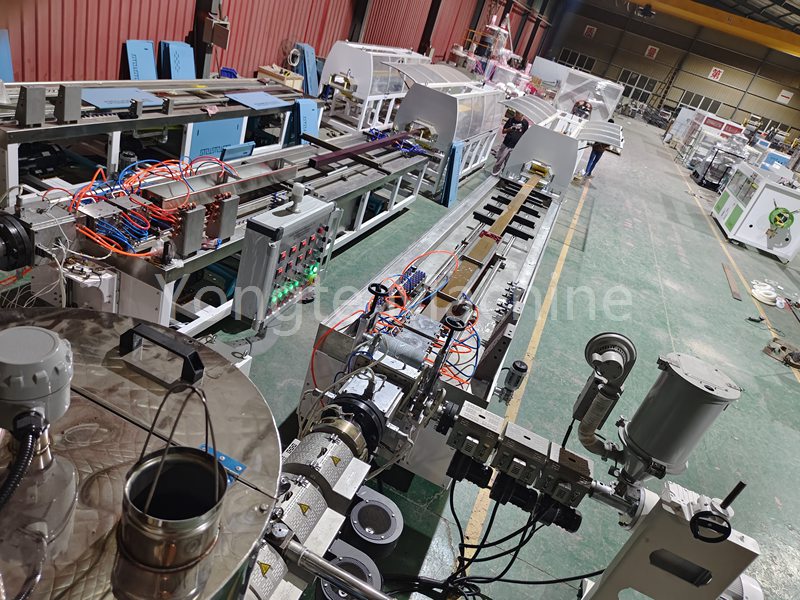 Sure Wood Plastic Composition Machine WPC production flow