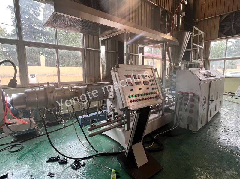 Graphene plastic composite conductive pipe production machine