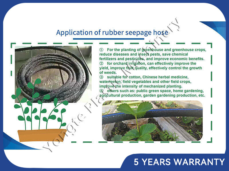 Rubber seepage hose making machine