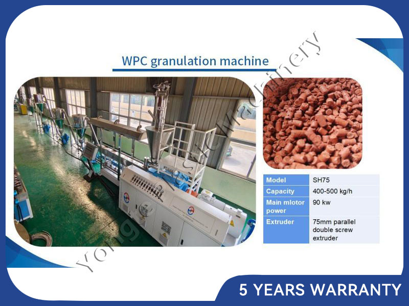 Wood Plastic Composition WPC Extruder Machine