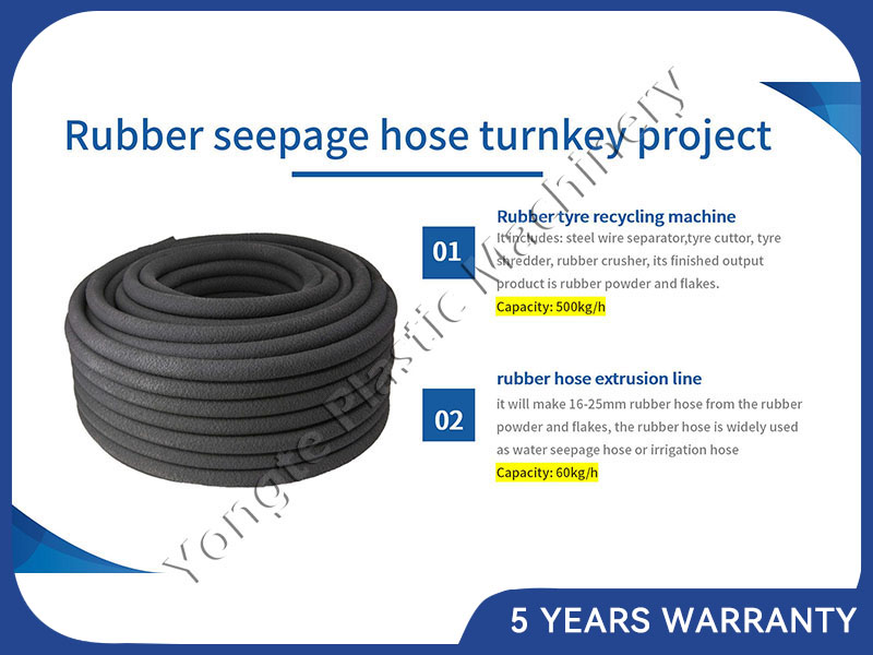 Rubber seepage hose making machine