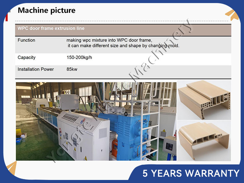 WPC door profile equipment