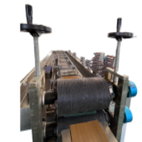 Embossed wood plastic floor equipment